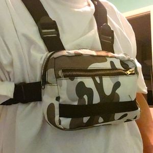 Camo white chest bag